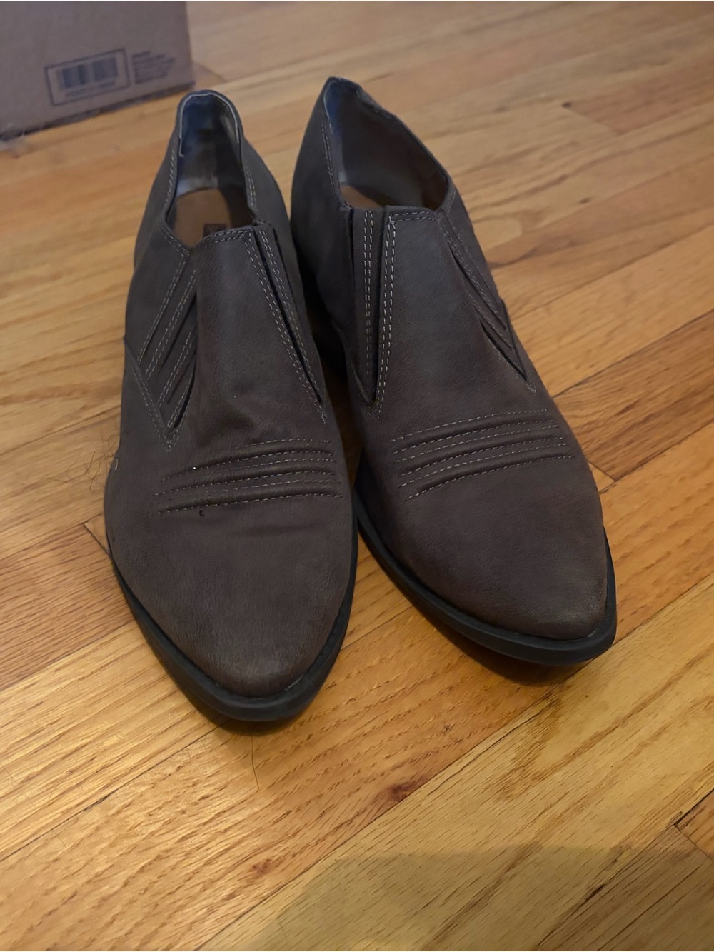 Women’s Brown Slip-On Leather Dress Shoes